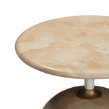 TOV Mire Rose Faux Marble Side Table