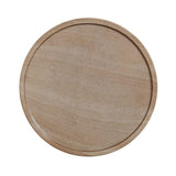 TOV Darcy Faux Travertine Concrete Side Table