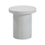 TOV Darcy White Concrete Side Table