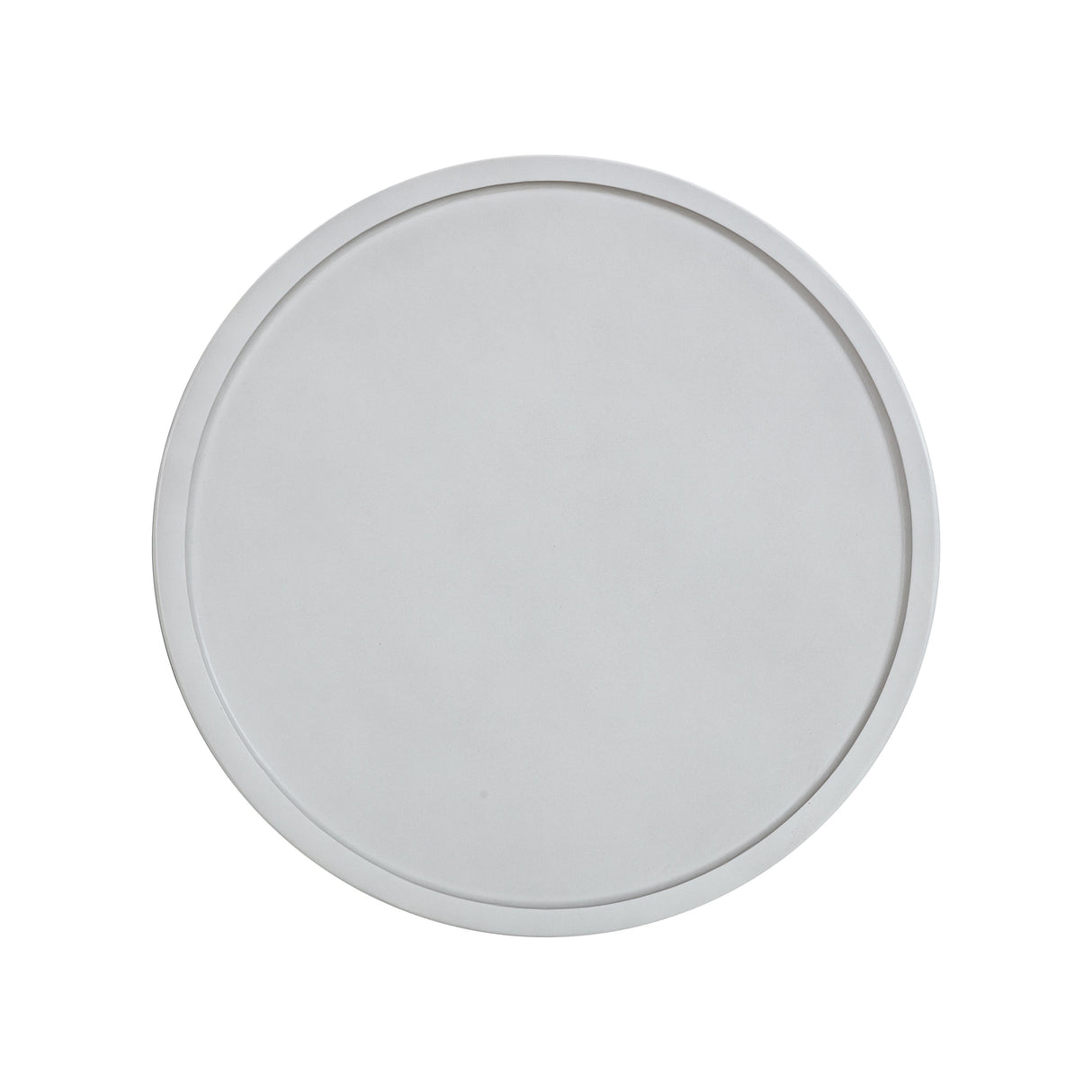 TOV Darcy White Concrete Side Table