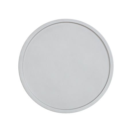 TOV Darcy White Concrete Side Table