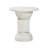 TOV Chip Marble Print Indoor / Outdoor Side Table