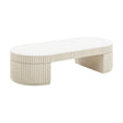 TOV Bella Cream Oval Coffee Table