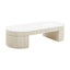 TOV Bella Cream Oval Coffee Table