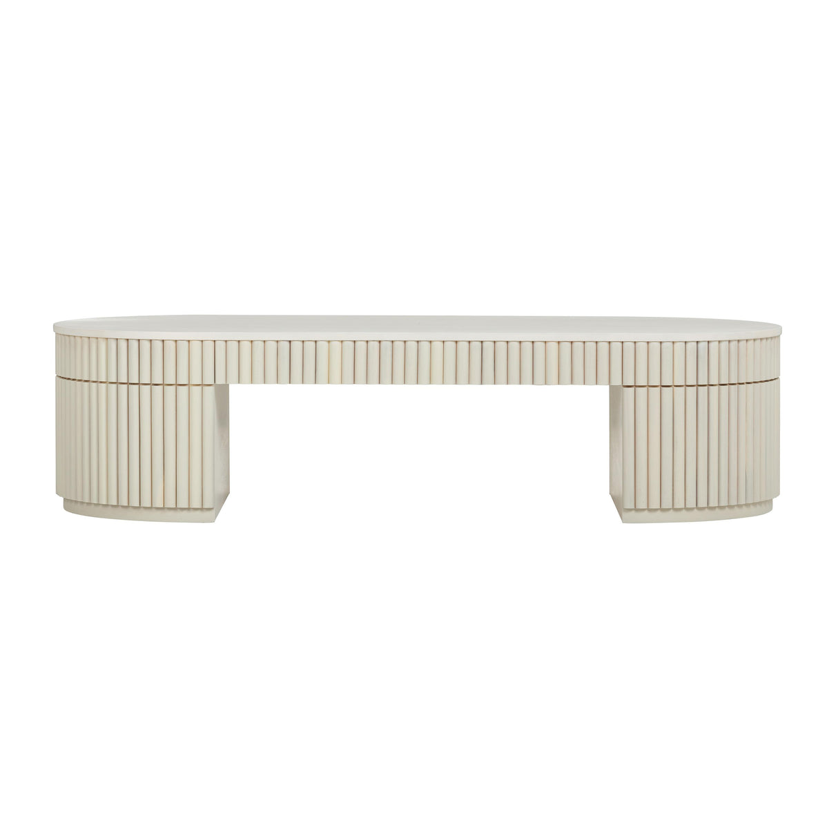 TOV Bella Cream Oval Coffee Table
