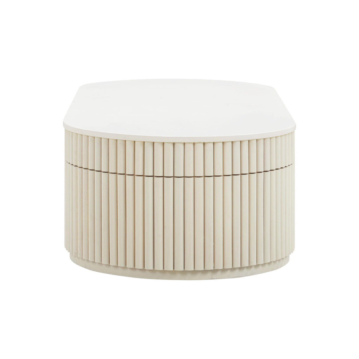 TOV Bella Cream Oval Coffee Table