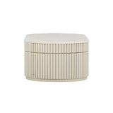 TOV Bella Cream Oval Coffee Table