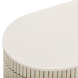 TOV Bella Cream Oval Coffee Table