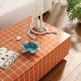 TOV Mixie Brick Orange Tile Indoor / Outdoor Coffee Table