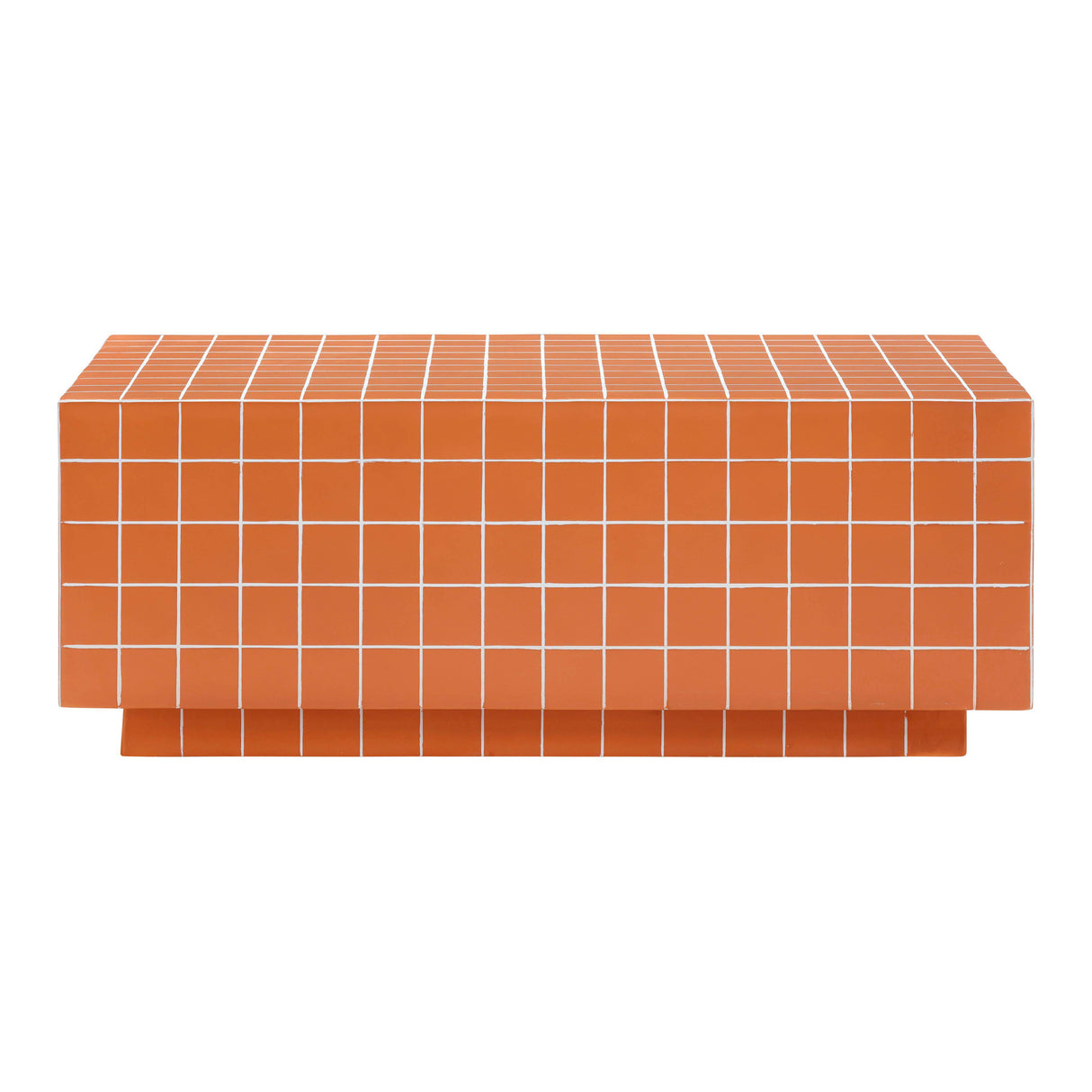TOV Mixie Brick Orange Tile Indoor / Outdoor Coffee Table