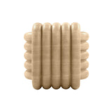 TOV Love Knot Faux Travertine Indoor / Outdoor Accent Stool