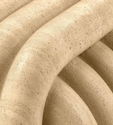 TOV Love Knot Faux Travertine Indoor / Outdoor Accent Stool