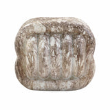 TOV Love Knot Breccia Capraia Faux Marble Indoor / Outdoor Accent Stool