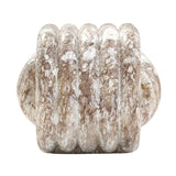 TOV Love Knot Breccia Capraia Faux Marble Indoor / Outdoor Accent Stool