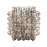 TOV Love Knot Breccia Capraia Faux Marble Indoor / Outdoor Accent Stool