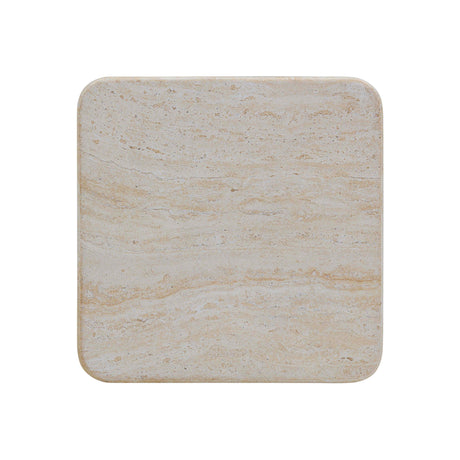 TOV Brut Travertine & Breccia Concrete Indoor / Outdoor Side Table