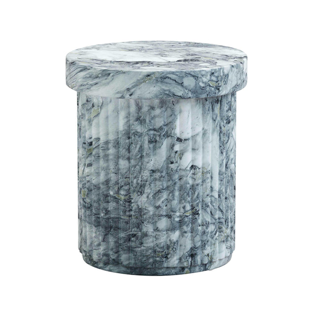 TOV Serafina Marble Pattern Concrete Indoor / Outdoor Side Table