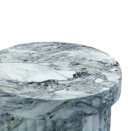 TOV Serafina Marble Pattern Concrete Indoor / Outdoor Side Table