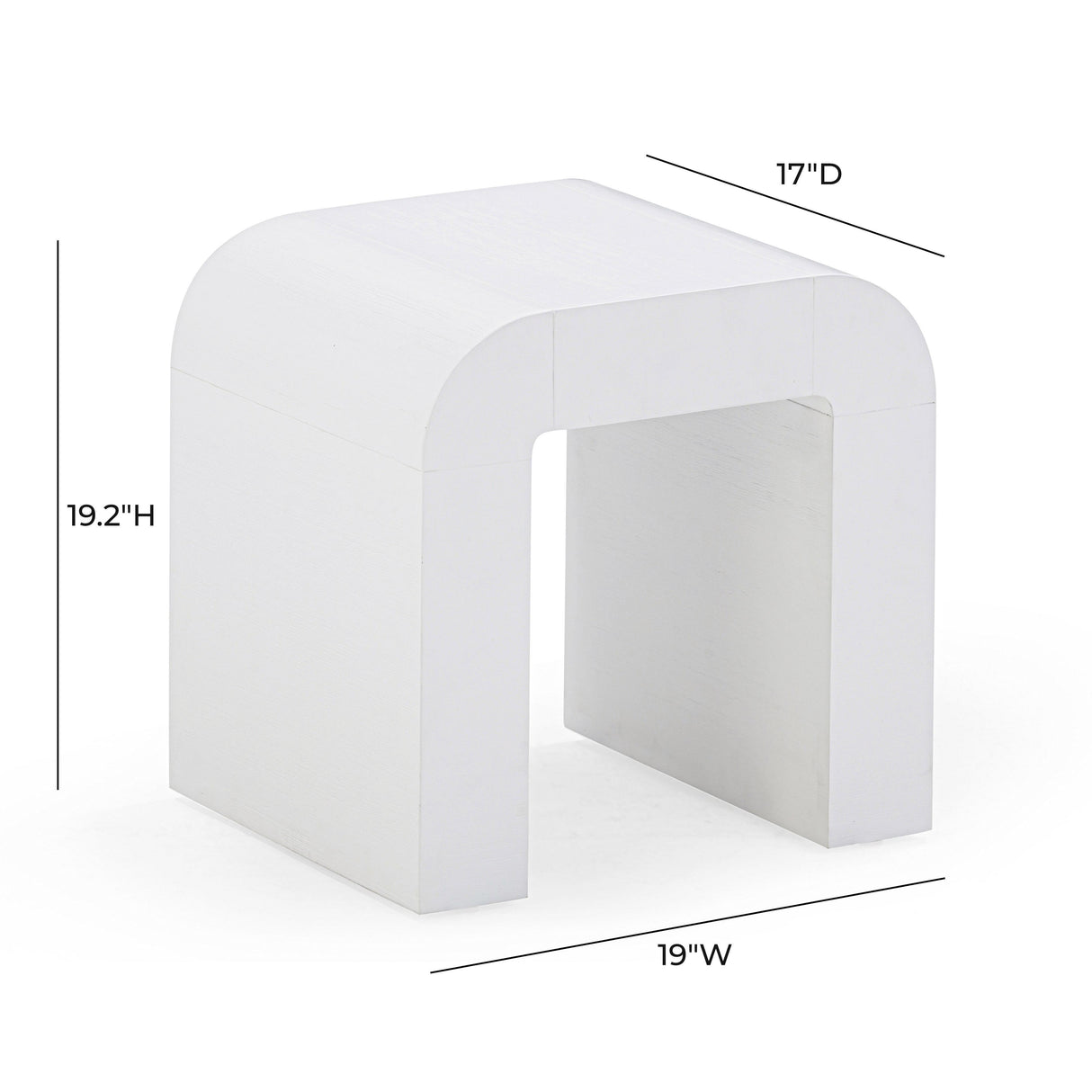 TOV Hump White Side Table