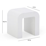 TOV Hump White Side Table