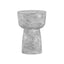 TOV Charra Grey Faux Marble Indoor/Outdoor Side Table
