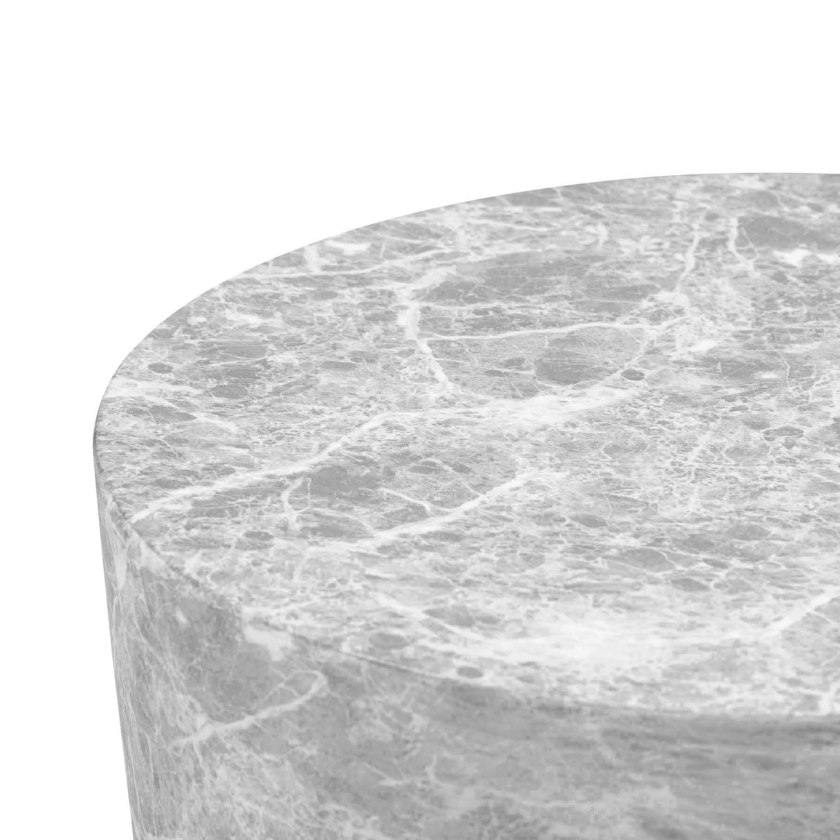 TOV Charra Grey Faux Marble Indoor/Outdoor Side Table