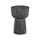 TOV Charra Black Faux Marble Indoor/Outdoor Side Table