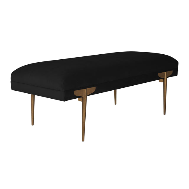 TOV Brno Black Velvet Bench