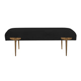 TOV Brno Black Velvet Bench