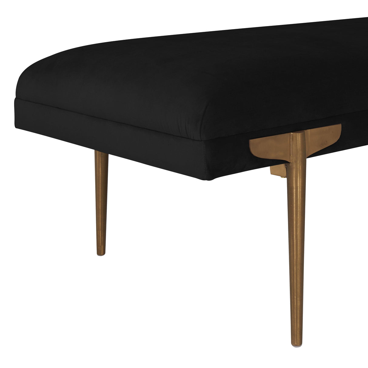 TOV Brno Black Velvet Bench