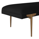 TOV Brno Black Velvet Bench