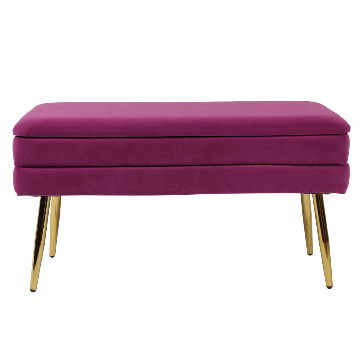 TOV Ziva Plum Velvet Storage Bench