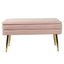 TOV Ziva Blush Velvet Storage Bench