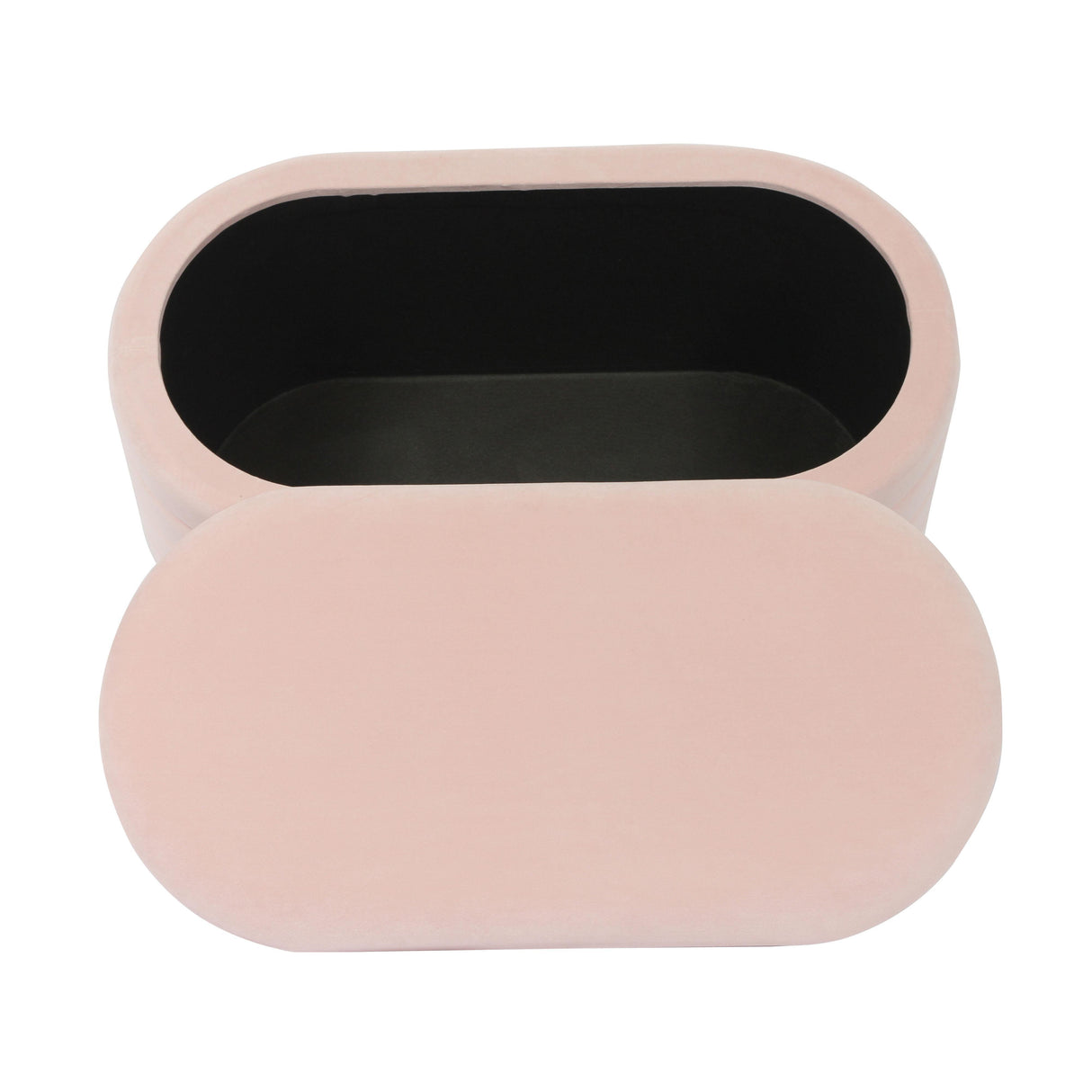 TOV Lillian Blush Velvet Storage Bench