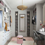 TOV Melody Blush Tasseled Ottoman