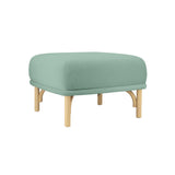 TOV Desiree Ocean Blue Velvet Ottoman