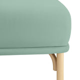 TOV Desiree Ocean Blue Velvet Ottoman