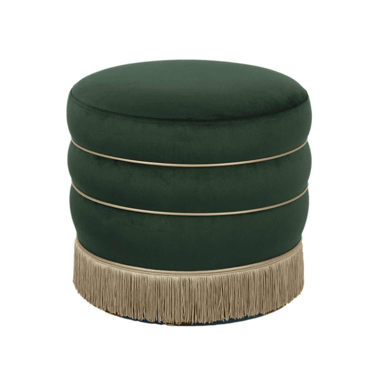 TOV Lakka Green Velvet Ottoman