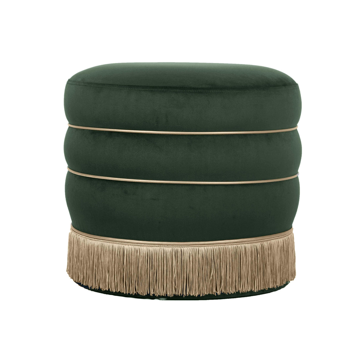 TOV Lakka Green Velvet Ottoman