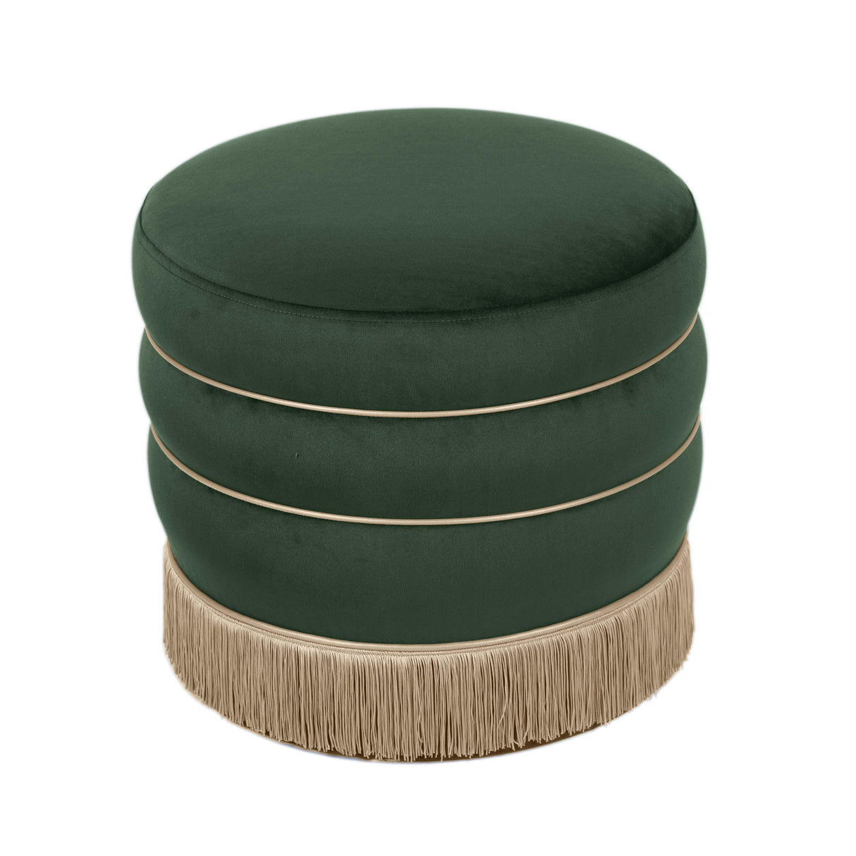 TOV Lakka Green Velvet Ottoman