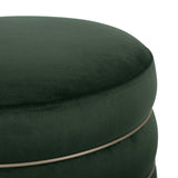 TOV Lakka Green Velvet Ottoman
