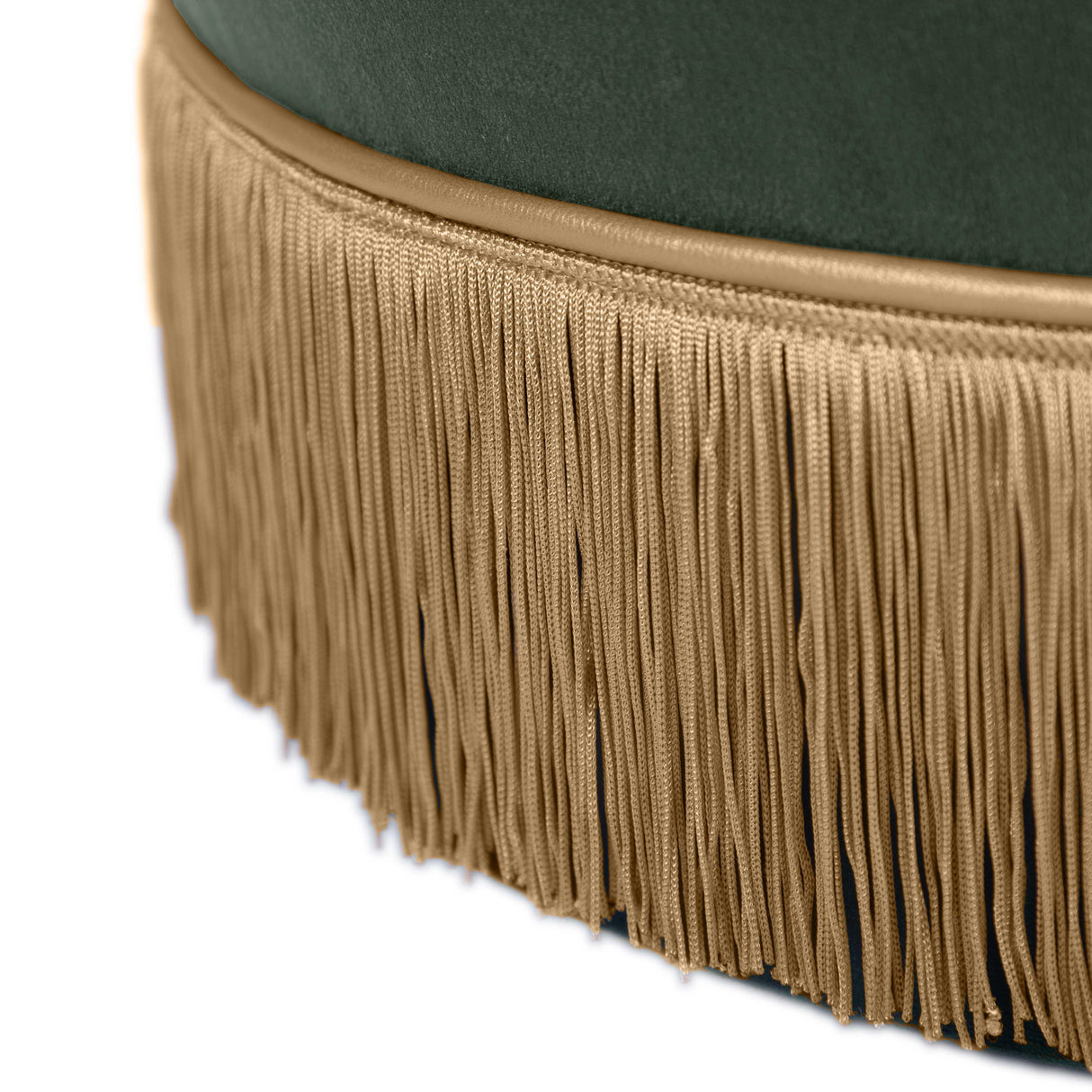 TOV Lakka Green Velvet Ottoman