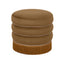 TOV Lakka Chocolate Velvet Ottoman