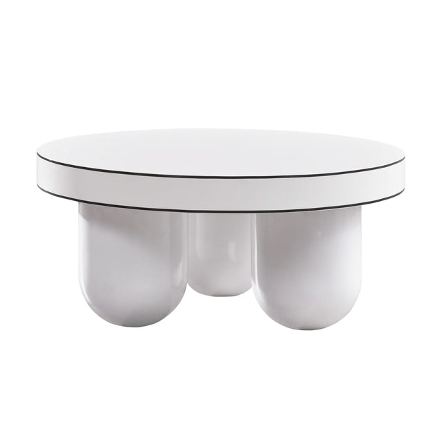 TOV Jasper White Glossy Coffee Table