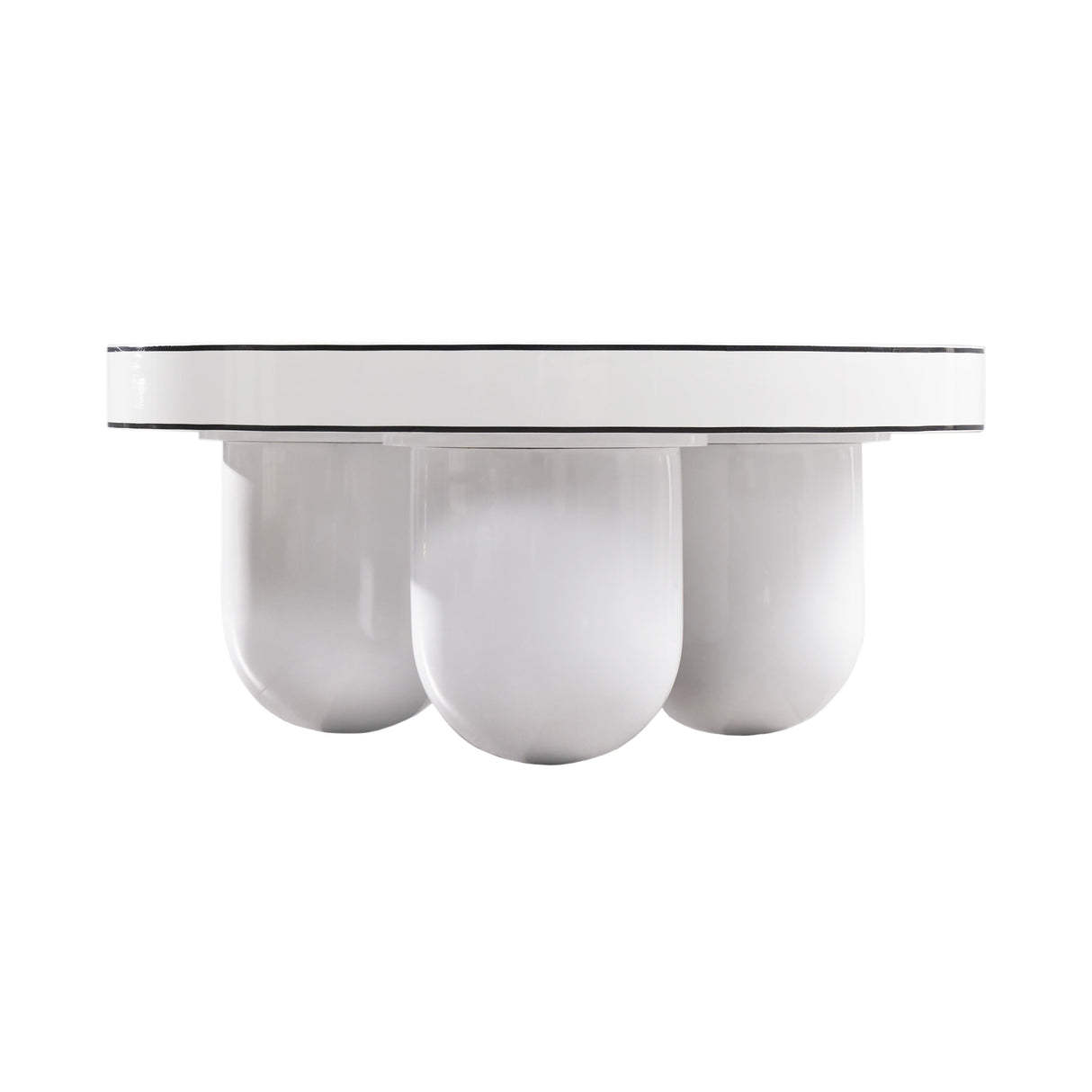 TOV Jasper White Glossy Coffee Table