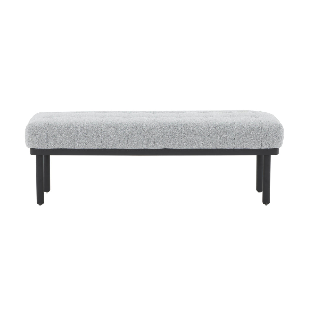 TOV Olivia Grey Boucle Bench
