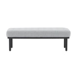 TOV Olivia Grey Boucle Bench