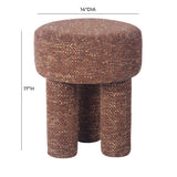 TOV Claire Sedona Brown Knubby Stool
