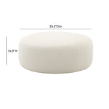 TOV Broohah Cream Boucle Ottoman