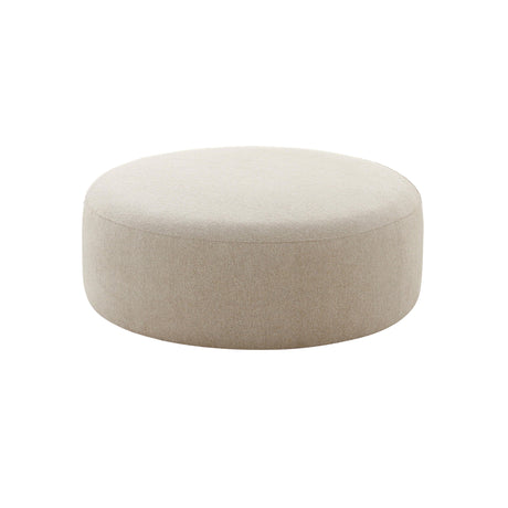 TOV Broohah Beige Linen Ottoman